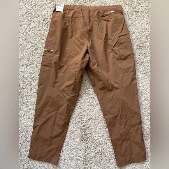Nike Standard Fit Taper Leg Sneaker Length Pants Brown - Picture 8 of 11